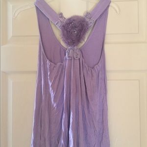 Purple Flower on back Tank grade A